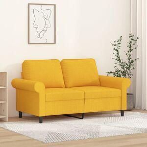 vidaXL 2-personers sofa 120 cm stof lysegul