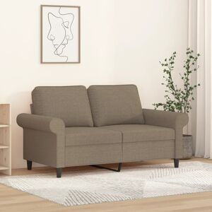 vidaXL 2-personers sofa 120 cm stof gråbrun