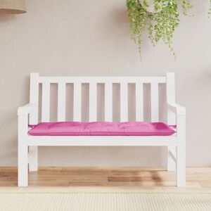 vidaXL hynde til havebænk 120x50x7 cm stof pink