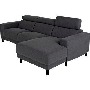 My Home Dora Sofa M. Chaiselong, Antracit (Højrevendt) 91 Cm 273 Cm