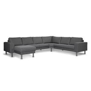 My Home Barcelona Xl U-formet Hjørnesofa, Antracit (Vendbar) 86 Cm 320 Cm