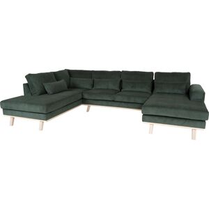 My Home Bella U-sofa, Mørkegrøn 85 Cm 320 Cm