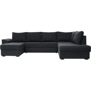 Canape U-Sovesofa venstrevendt - Sort Inari 100