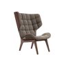 NORR11 Mammoth Chair Velvet SH: 35,5 cm - Dark Smoked Oak/Velvet Taupe 710