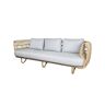 Cane-line Outdoor Nest 3 Pers. Sofa OUTDOOR L: 226 cm - Natural/Light Grey