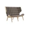 NORR11 Mammoth Sofa Velvet SH: 35,5 cm - Natural Oak/Velvet Taupe 710