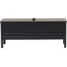 Form & Refine A Line Storage Bench 111 B: 111 cm - Black Stained Oak