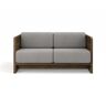 Brdr. Krüger Brdr Krüger Karm 2 Pers Sofa L: 148 cm - Røget Eg/Grå 0113