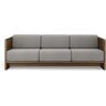 Brdr. Krüger Brdr Krüger Karm 3 Pers Sofa L: 210 cm - Røget Eg/Grå 0113