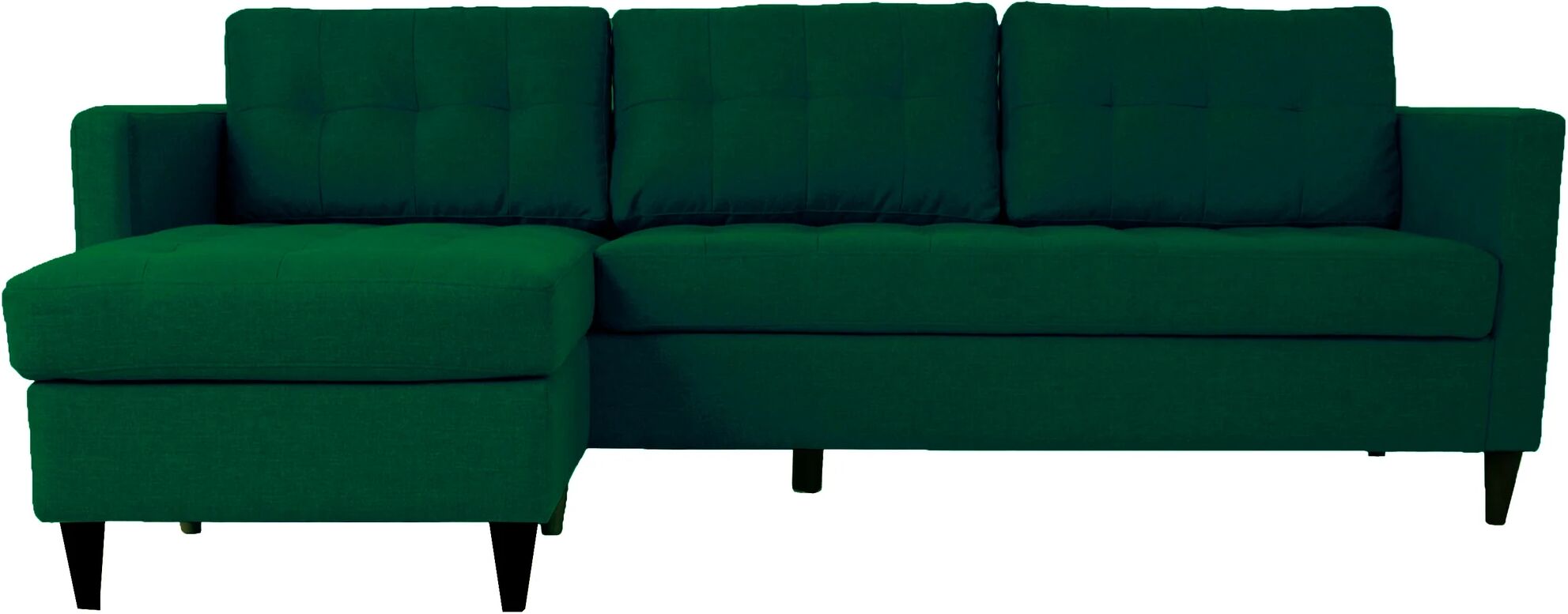 Nimara.dk Eddie - Chaiselong Sofa - Mørkegrøn (Flytbar Chaiselong)