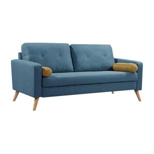 Unique Sofá de 3 plazas TATUM de tela - Azul