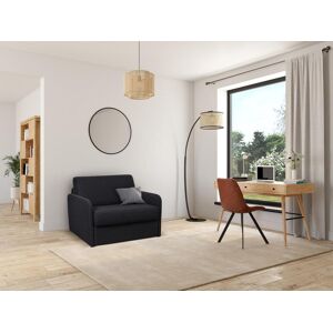 Unique Sillón cama de tela tipo italiano NADOA - Cama de 100 cm - Gris oscuro