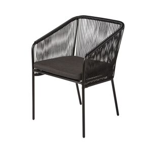 Maisons du Monde Sillón de jardín negro