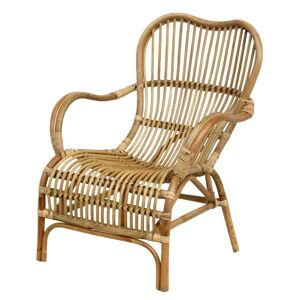 Decoclico Sillón de ratán natural marrón claro