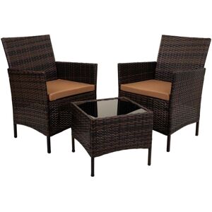 Wanderlust deco Kit conjunto mesa y 2 sillones mesa:45x45x39h-sillon:(2)68x59x83h cm