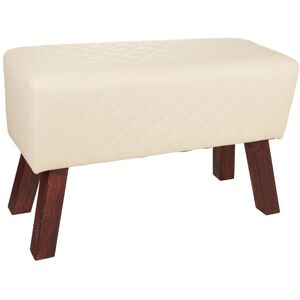 Wanderlust deco Taburete tapizado beige 72x30x47h cm