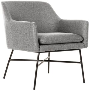 Fijalo Sillon poliester metal gris claro 66x62x76,5cm