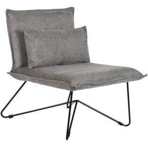 Fijalo Sillon con cojin poliester metal gris 66x78x75cm