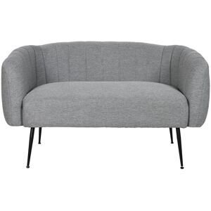 Fijalo Sofa poliester metal gris 129x75x73cm