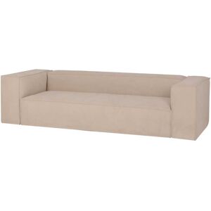 Decowood Sofá de 3/4 plazas de pana color beige 210x110cm