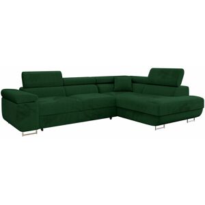 Muebles.es Sofá rinconero verde 203x70x274cm