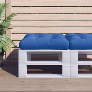 vidaXL Cojín para sofá de palets de tela gris azul 50x50x12 cm