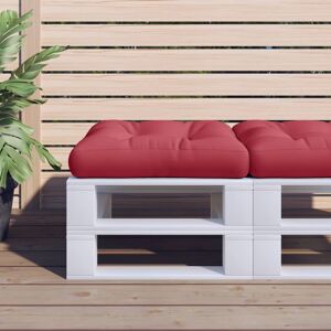 vidaXL Cojín para sofá de palets de tela rojo tinto