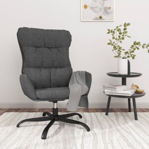 vidaXL Sillón de relax de tela gris oscuro