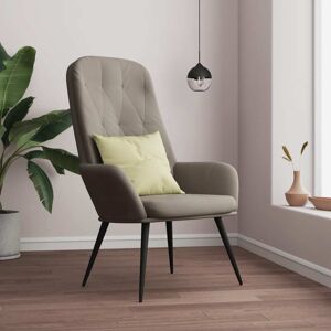 vidaXL Sillón de relax de terciopelo gris claro