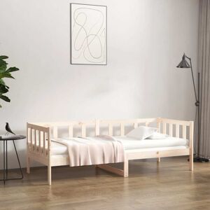 vidaXL Sofá cama madera maciza de pino 90x190 cm