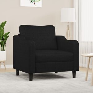 vidaXL Sillón de tela negro 60 cm