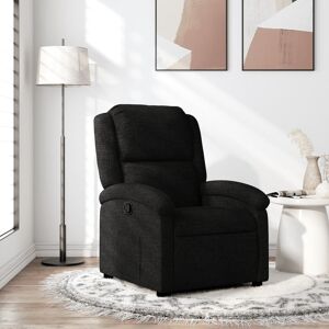 vidaXL Sillón reclinable de tela negro