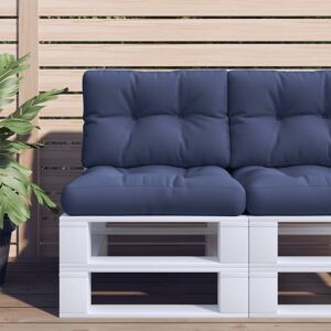 vidaXL Cojín para sofá de palets tela azul marino 50x40x12 cm