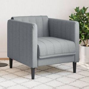 vidaXL Sillón de tela gris claro