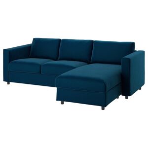 VIMLE sofá cama de 2 plazas, con reposabrazos anchos/Djuparp azul verdoso  oscuro - IKEA