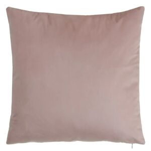 LOLAhome Cojín liso rosa de terciopelo de 45x45 cm con relleno