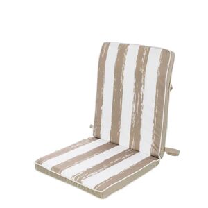 LOLAhome Cojín de exterior para silla beige de poliéster de 40x90 cm