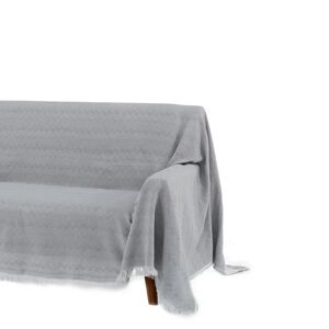 LOLAhome Cubre sofá gris de algodón y poliéster de 290x180 cm