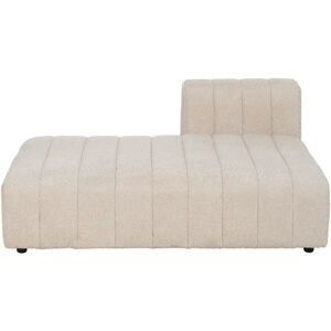 LOLAhome Sofá 2 plazas modular derecho beige de tela de borreguito de 148 cm