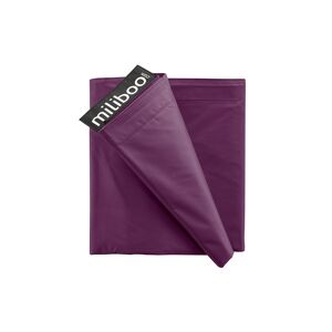 Miliboo Funda de puff gigante ciruela BIG MILIBAG