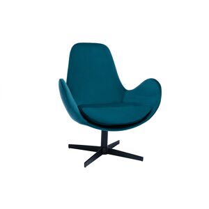 Miliboo Sillón terciopelo azul petróleo ANDY