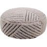 Lorena Canals Pouf de lana gris Ø70x20