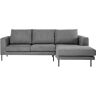 Klast Home Sofá chaise longue de tejido gris 298 x 100 cm