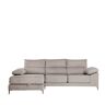 Klast Home Sofá chaise longue de tejido topo 296 x 105 cm