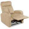 duehome Sillón relax shelby tapizado, beige, 75 x 100 x 95cm