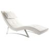 Miliboo Chaise longue diseño blanco MONACO