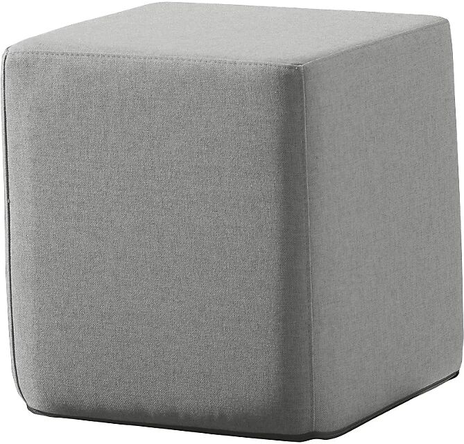 kaiserkraft Asiento cúbico SITTING, H x A x P 420 x 400 x 400 mm, gris claro