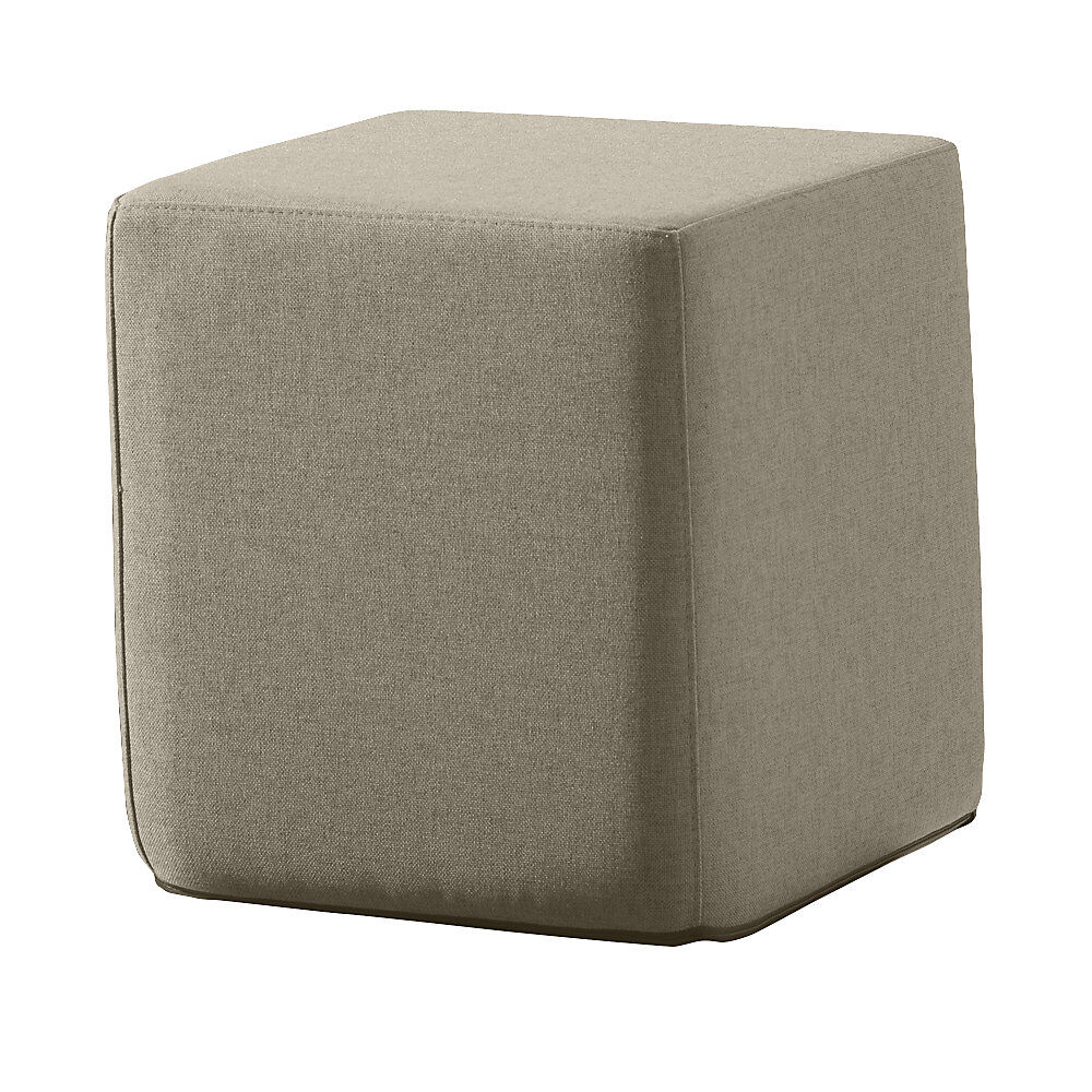 kaiserkraft Asiento cúbico SITTING, H x A x P 420 x 400 x 400 mm, beige