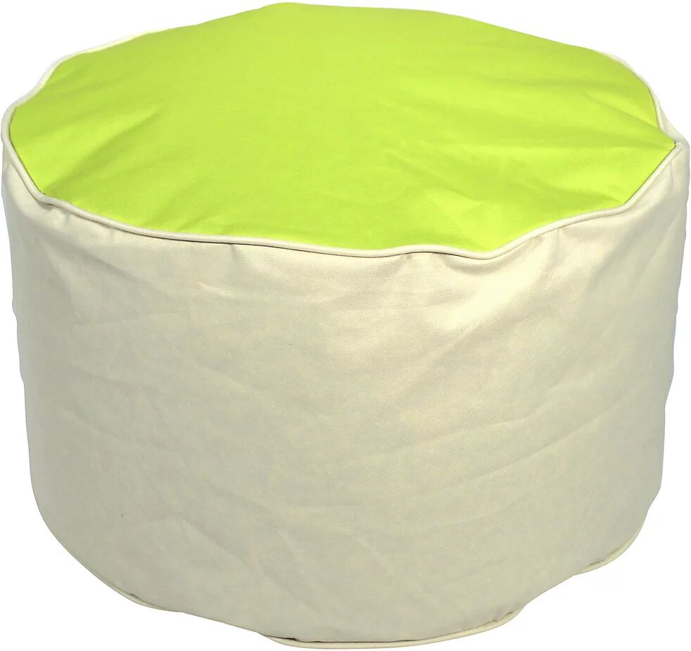 kaiserkraft Saco-taburete, H x Ø 320 x 530 mm, beige / verde manzana