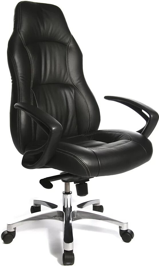 Topstar Sillón ejecutivo RS1, con mecanismo de oscilación cinemático, en negro